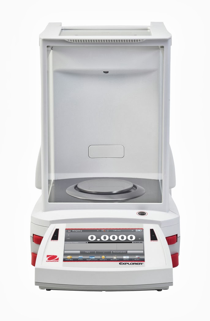 OHAUS offers the most technically advanced laboratory balance - Explorer® with an ingenious draftshield