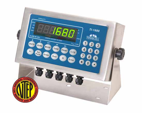 The TI-1680 weighing terminal now features truck weigh-in/weigh-out