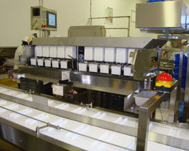 Fresh sticky food weighing automation for prepared food manufacturers and packers