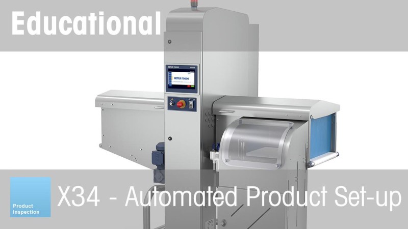 Automated Product Set-up of the Mettler Toledo X34 X-ray Inspection System