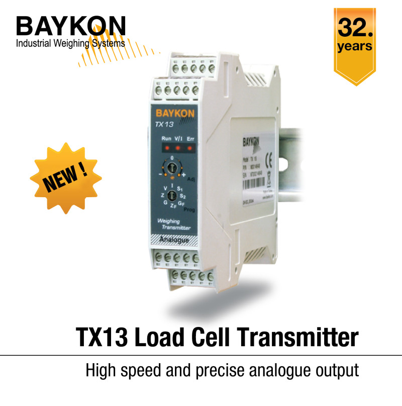 Baykon's New TX13 Load Cell Transmitter