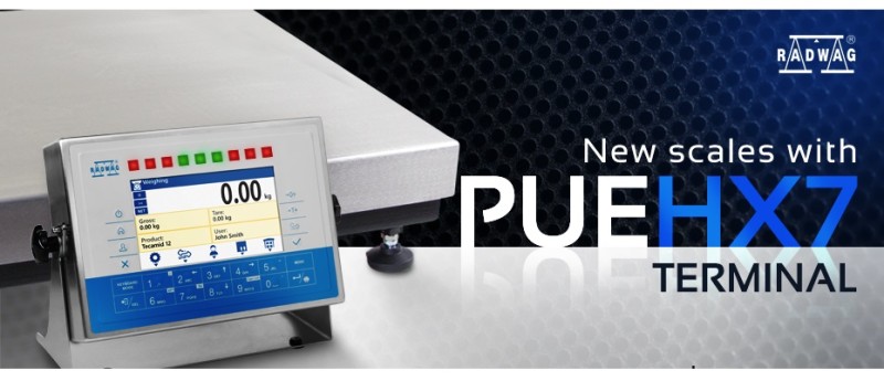 RADWAG's New Scales with PUE HX7 Terminal
