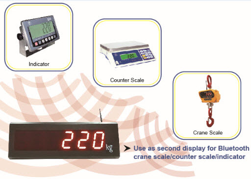 EXCELL Introduces the New BLE Large LED Remote Display for Scales
