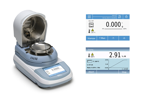 New Touch Screen Moisture Analyzer from Bel Engineering Italy