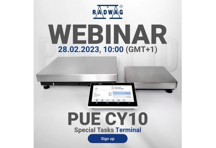 RADWAG Webinar: PUE CY10 – Special Tasks Terminal