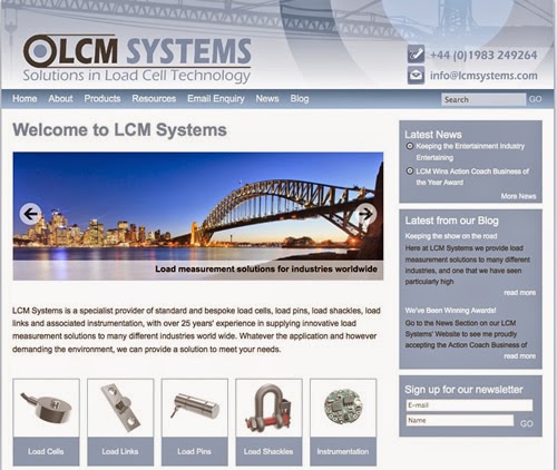 Load Cell Manufacturer LCM Systems Launches New Global Website